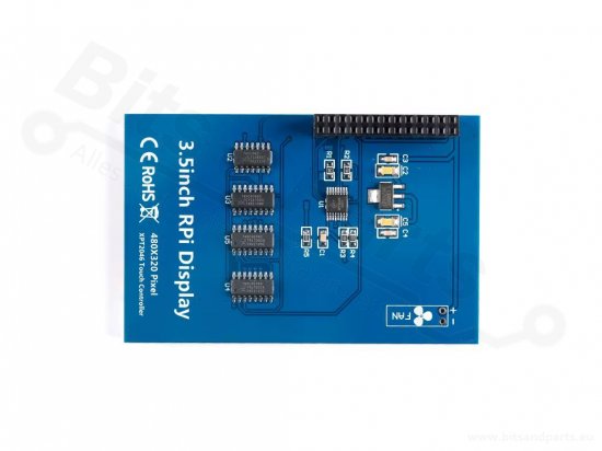 Display Raspberry Pi 3,5 inch TFT touchscreen 320×480px (ILI9486)